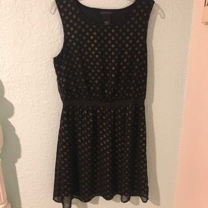 Black and gold dress